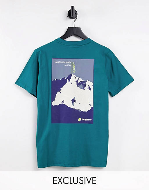 Berghaus Kanchenjunga t-shirt in green Exclusive at ASOS