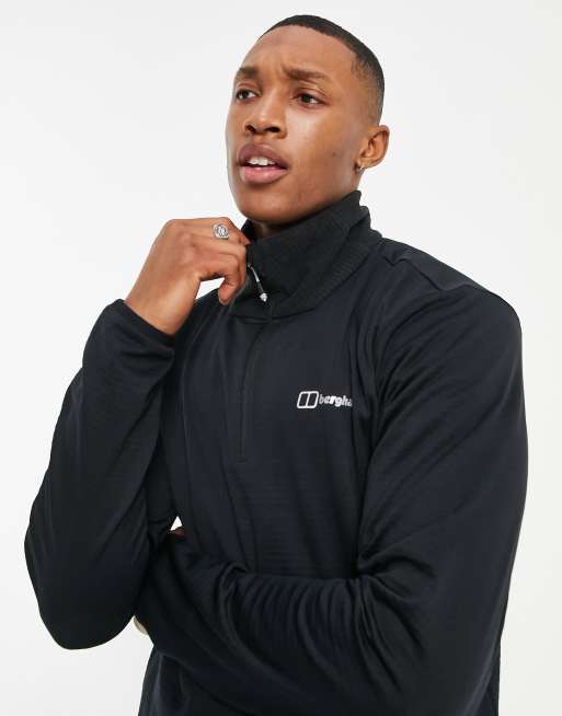 Berghaus black half store zip fleece