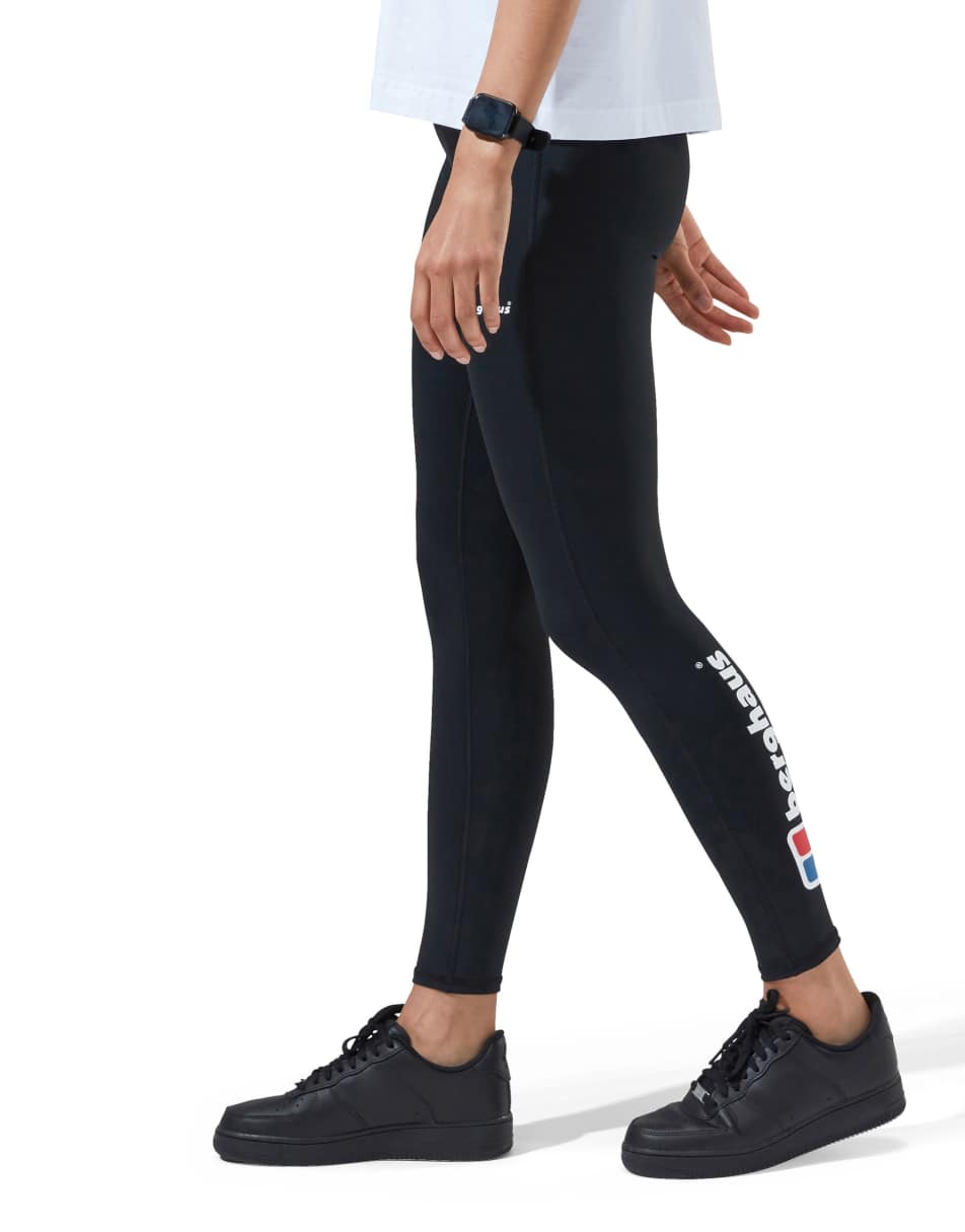 Berghaus large logo core legging in black