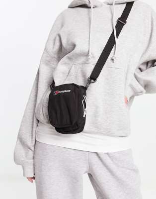 Berghaus Berghaus logo cross body flight bag in black