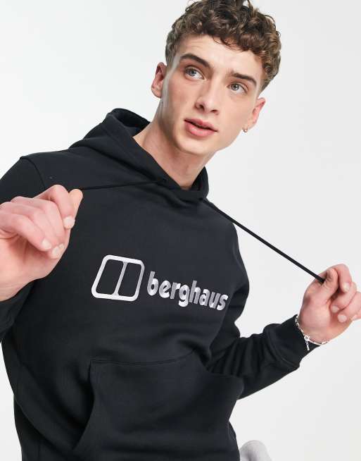 Berghaus Logo hoodie in black ASOS