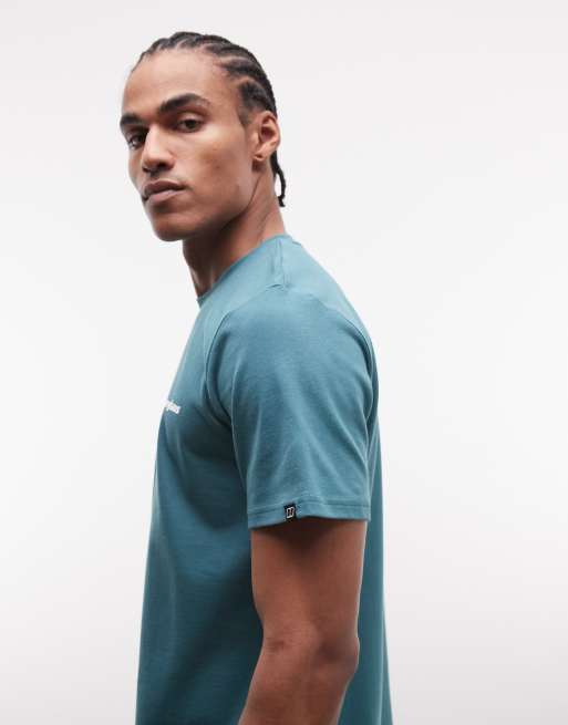 Berghaus Men's berghaus classic logo t-shirt in green, 4 of 5