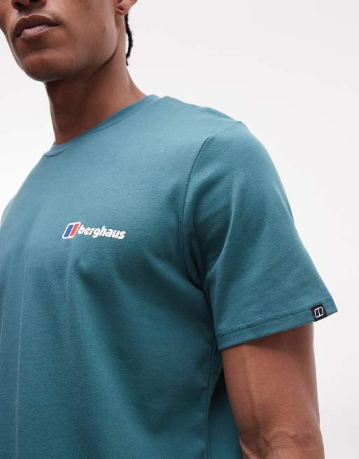 Berghaus Men's berghaus classic logo t-shirt in green, 5 of 5