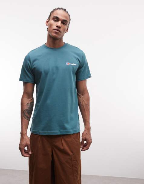 Berghaus Men's berghaus classic logo t-shirt in teal - view 1
