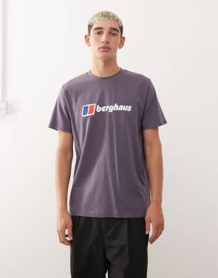 Berghaus Men's berghaus classic xl logo t-shirt in purple
