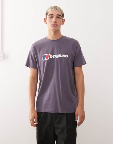 Berghaus Men's berghaus classic xl logo t-shirt in purple - view 1