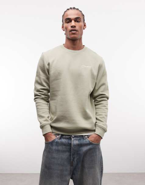 Berghaus Men's logo crew sweater in light green - view 1