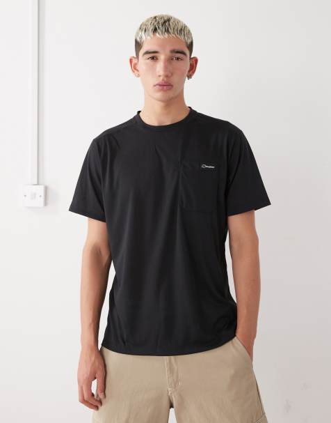 Berghaus Men's relaxed short sleeve tech tee in black - view 1