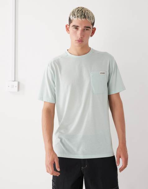 Berghaus Men's relaxed short sleeve tech tee in light green