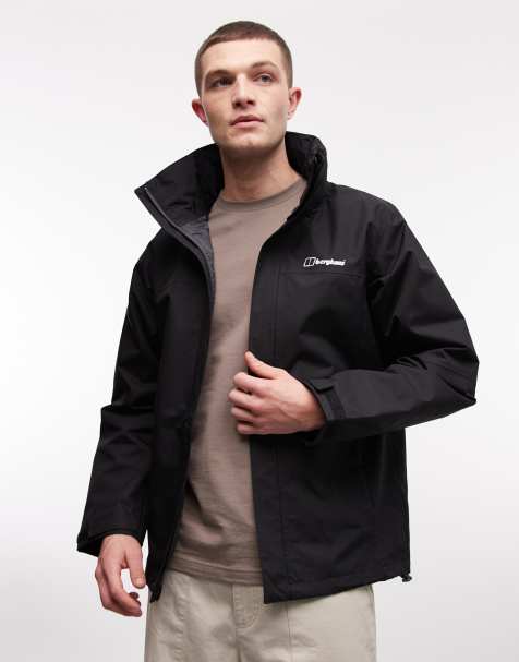 Berghaus Men's rg alpha 2.0 waterproof jacket in black - view 1
