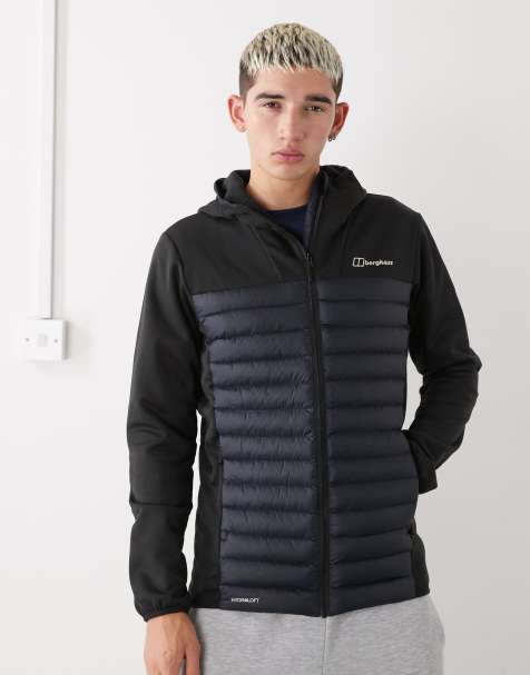 Berghaus Men's vaskye hybrid hooded insulated jacket in black - view 1