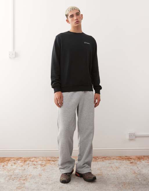 Berghaus Midlayer men's logo crew light in black, 2 of 5