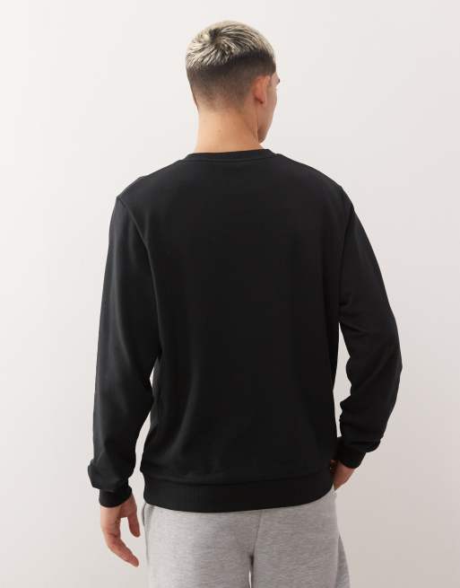 Berghaus Midlayer men's logo crew light in black, 3 of 5