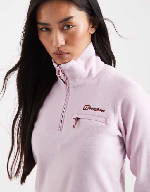 Berghaus Femme Polaire Rose 1/4 Zip UK 14
