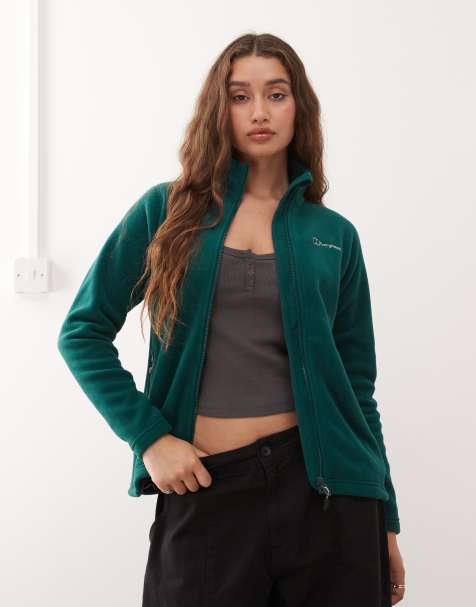 Berghaus Midlayer women's prism interactive polartec fleece jacket in dark green - view 1