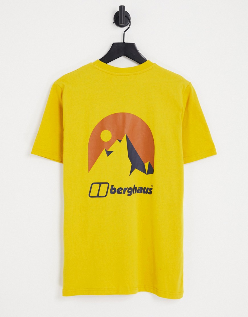 Mont Blanc Mountain t-shirt in mustard-Yellow