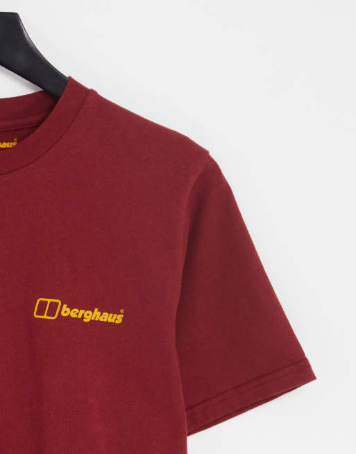 Berghaus Mont Blanc Mountains t-shirt in burgundy , 4 of 4