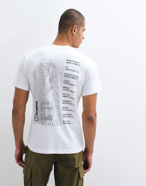 Berghaus Mount 10 essential graphic t-shirt in white - view 1