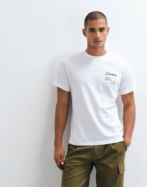 Berghaus Mount 10 essential graphic t-shirt in white, 3 of 5