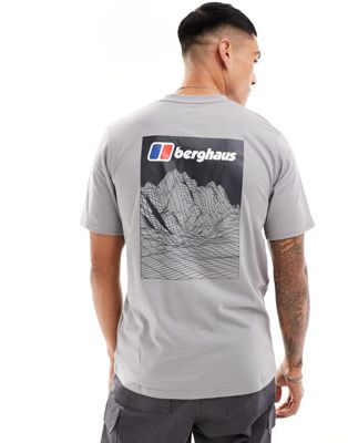 Berghaus  mountain Lineation Short Sleeve T-Shirt in dark grey