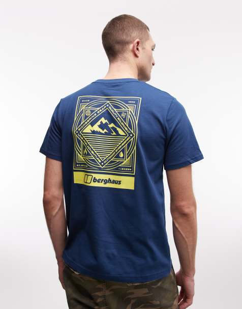 Berghaus Mountain matrix essential t-shirt in navy