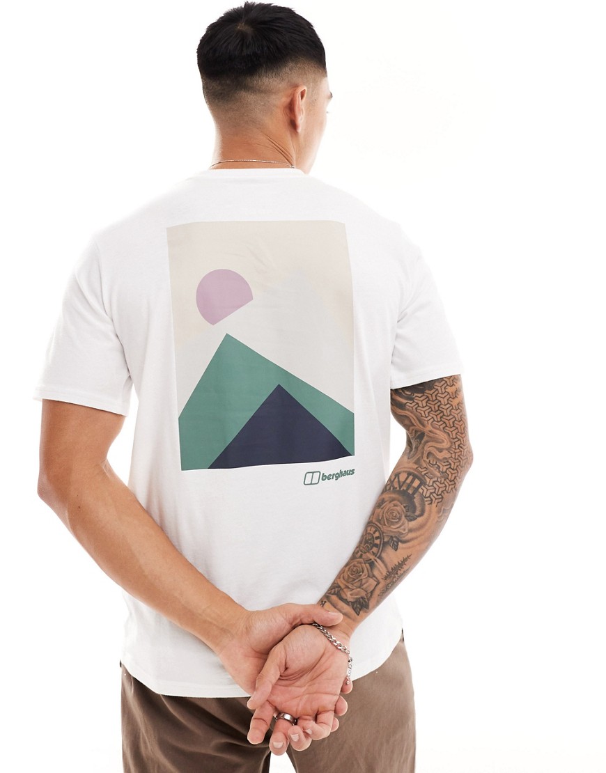 Berghaus mountain silhouette short sleeve t-shirt in white