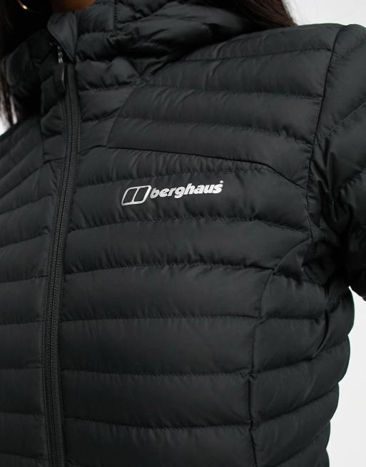 Berghaus Nula Micro  resistant hooded padded jacket in black, 3 of 4