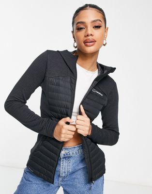 Berghaus Nula Micro water resistant hybrid insulated jacket in black - ASOS Price Checker