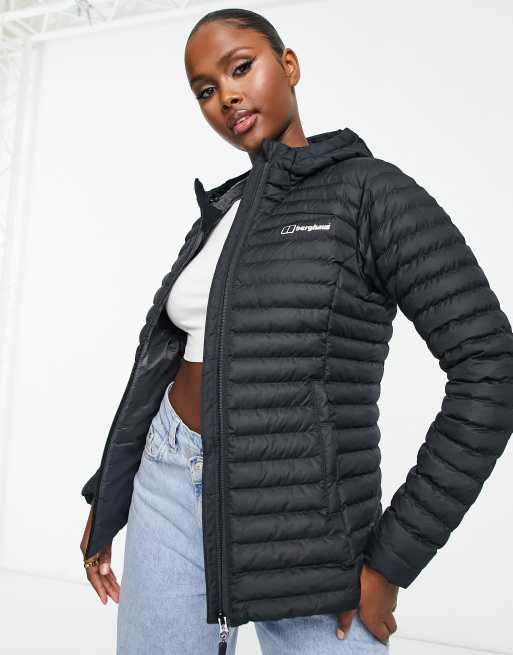 Berghaus Nula Micro water resistant hooded padded jacket in black