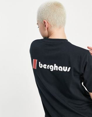 Berghaus Org Heritage front and back logo t-shirt in black