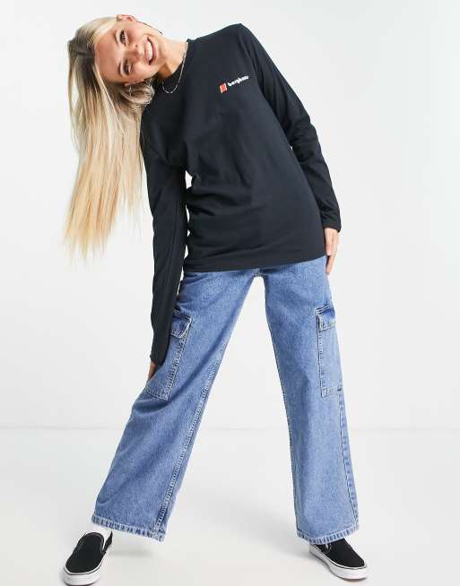 Berghaus - Org Heritage - T-shirt manches longues avec logo sur le devant et au dos - Noir , 4 de 4