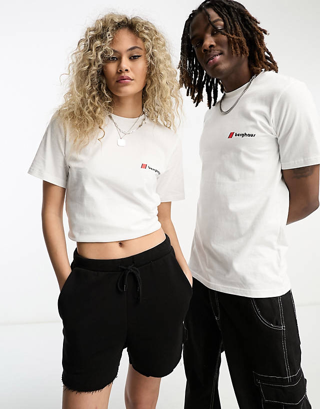 Berghaus - original heritage front and back logo t-shirt in white