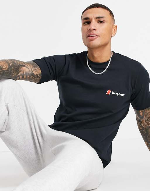 Berghaus – Original Heritage – T-Shirt in Schwarz mit Logo vorne und hinten