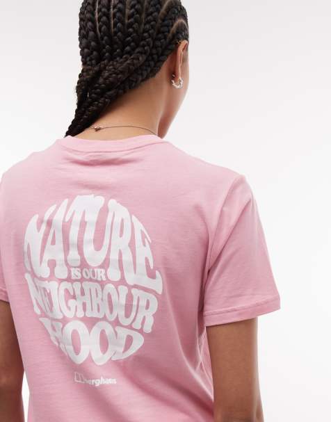 Berghaus Our neighbourhood essential t-shirt in pink - view 1