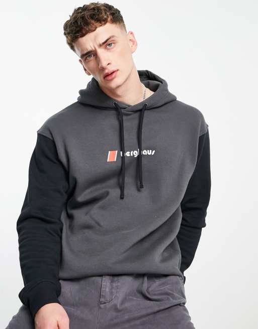 Berghaus – Oversize-Kapuzenpullover in Schwarz