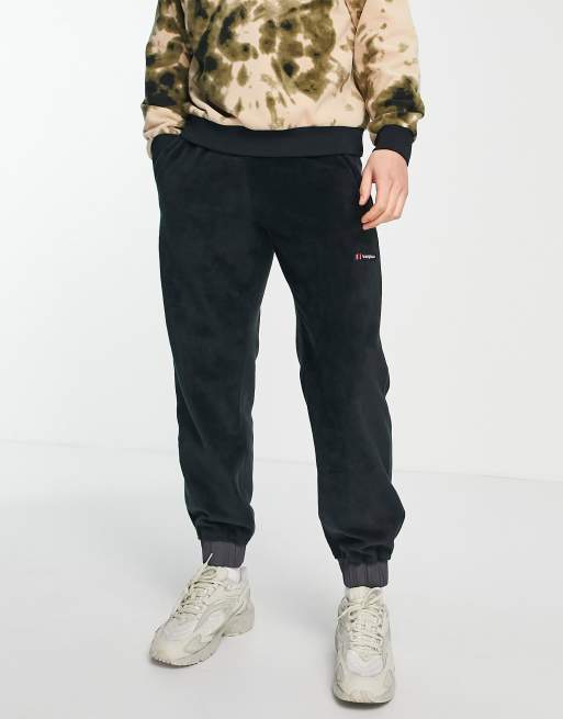 Berghaus Oversized sherpa fleece trackies in black