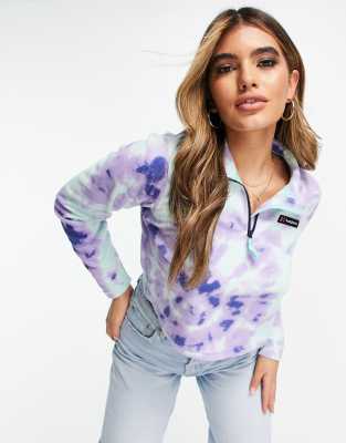 Berghaus red point leggings in blue tie-dye, ASOS