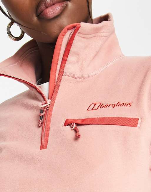 バーグハウス Berghaus Prism 2.0 micro fleece 1/2 zip in rose pink