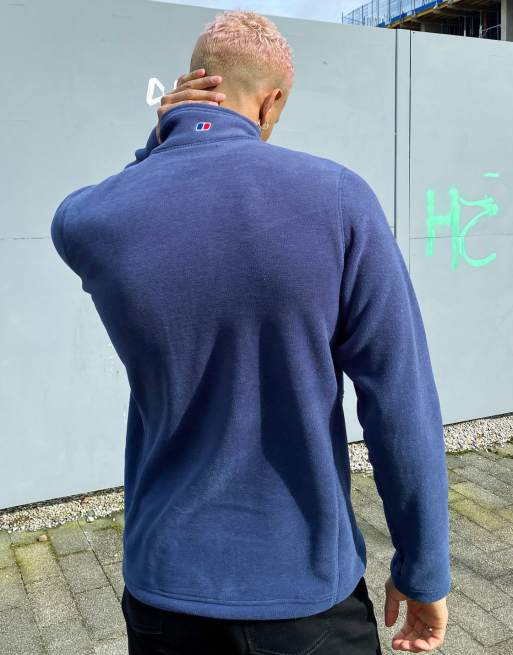Berghaus 1/4 Col Fermeture Éclair Polaire Pull Hommes TAILLE