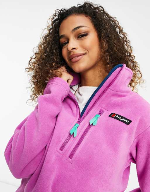 Berghaus Prism Heritage half zip fleece in purple ASOS