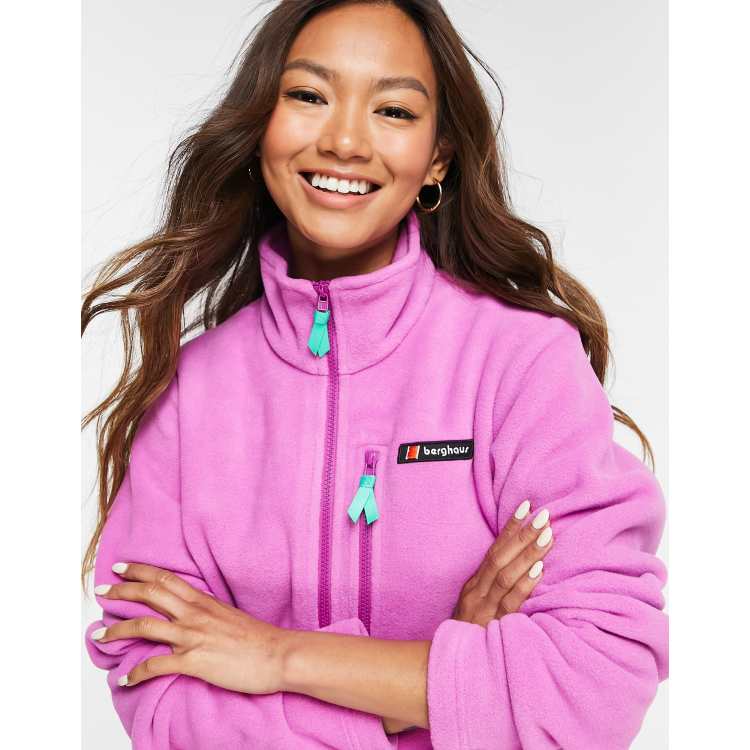 Berghaus Prism heritage zip fleece in pink