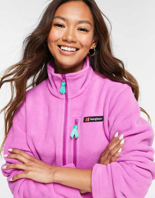 Berghaus Prism heritage zip fleece in pink