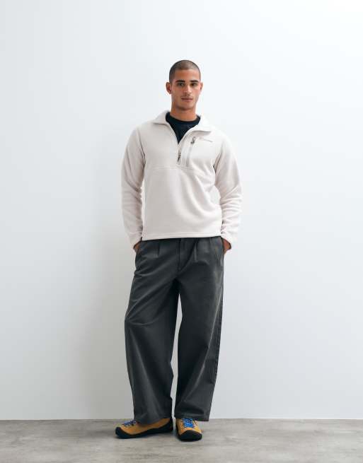 Berghaus Prism polartec half zip fleece in stone, 2 of 9
