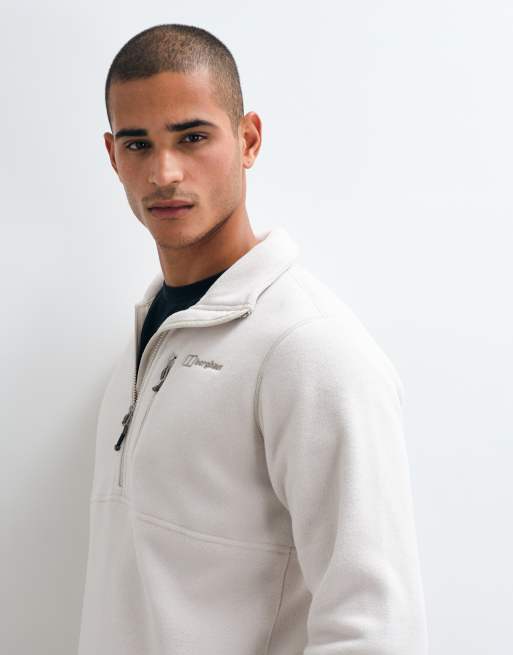 Berghaus Prism polartec half zip fleece in stone, 4 of 9