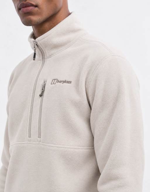 Berghaus Prism polartec half zip fleece in stone, 7 of 9
