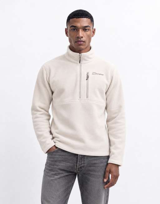 Berghaus Prism polartec half zip fleece in stone, 9 of 9