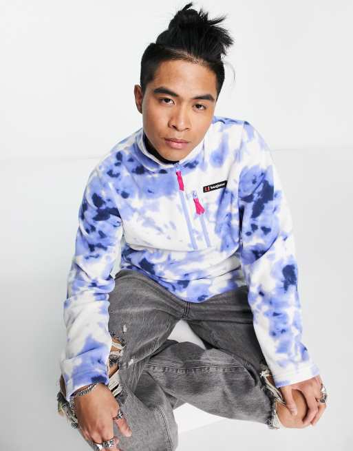 Berghaus - Prism Trango - Fleece met 1/4 rits in paarse tie-dye