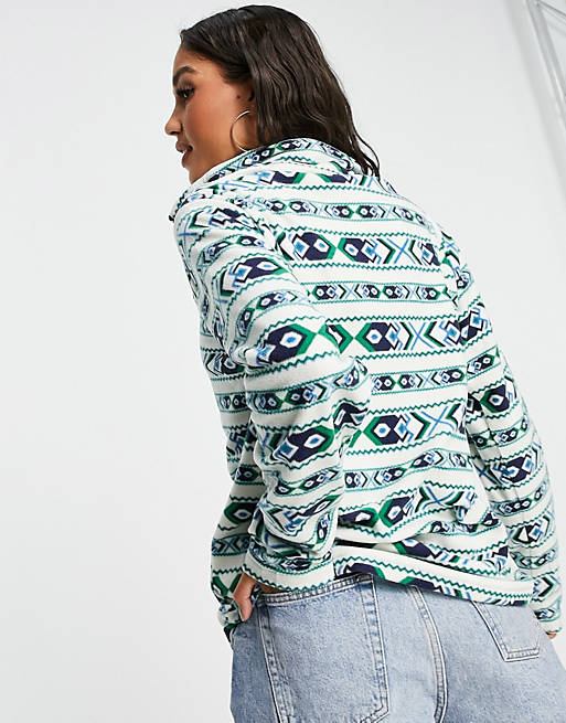 Hoodies & Sweatshirts Berghaus Prism Trango printed 1/2 zip fleece in blue 