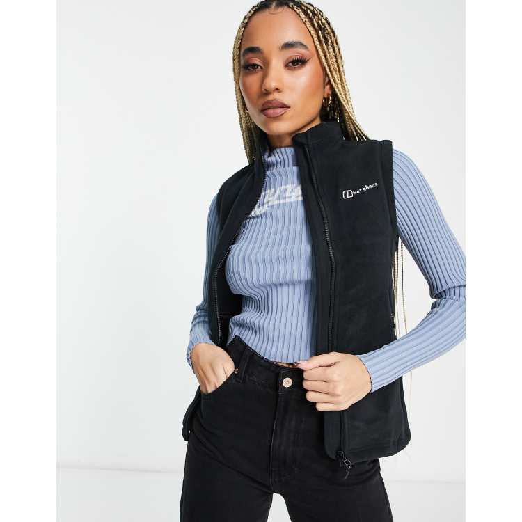 Berghaus Prism zip up fleece gilet in black ASOS