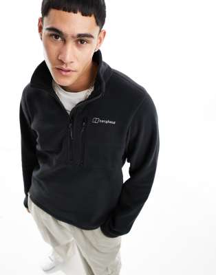 Berghaus - PrisPolartec - Unisex-Oberteil aus Fleece in Schwarz mit halblangem Reißverschluss